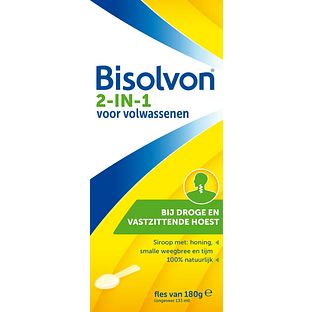 Bisolvon 2-in-1 Voor Volwassenen 180GR