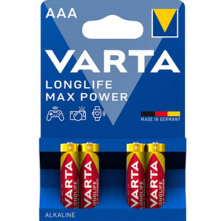 Varta Longlife Max Power AAA Batterijen 4ST