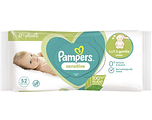 Pampers Sensitive Babydoekjes 52ST