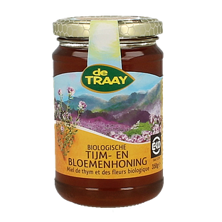 De Traay Tijm- en Bloemenhoning Biologisch 350GR