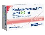 Healthypharm Kinderparacetamol HTP Zetpil 240mg 10ST Healthypharm Kinderparacetamol HTP Zetpil 240mg 10ST