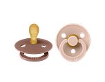 BIBS Fopspeen 0-6 Maanden Symmetrical Woodchuck/Blush 2ST