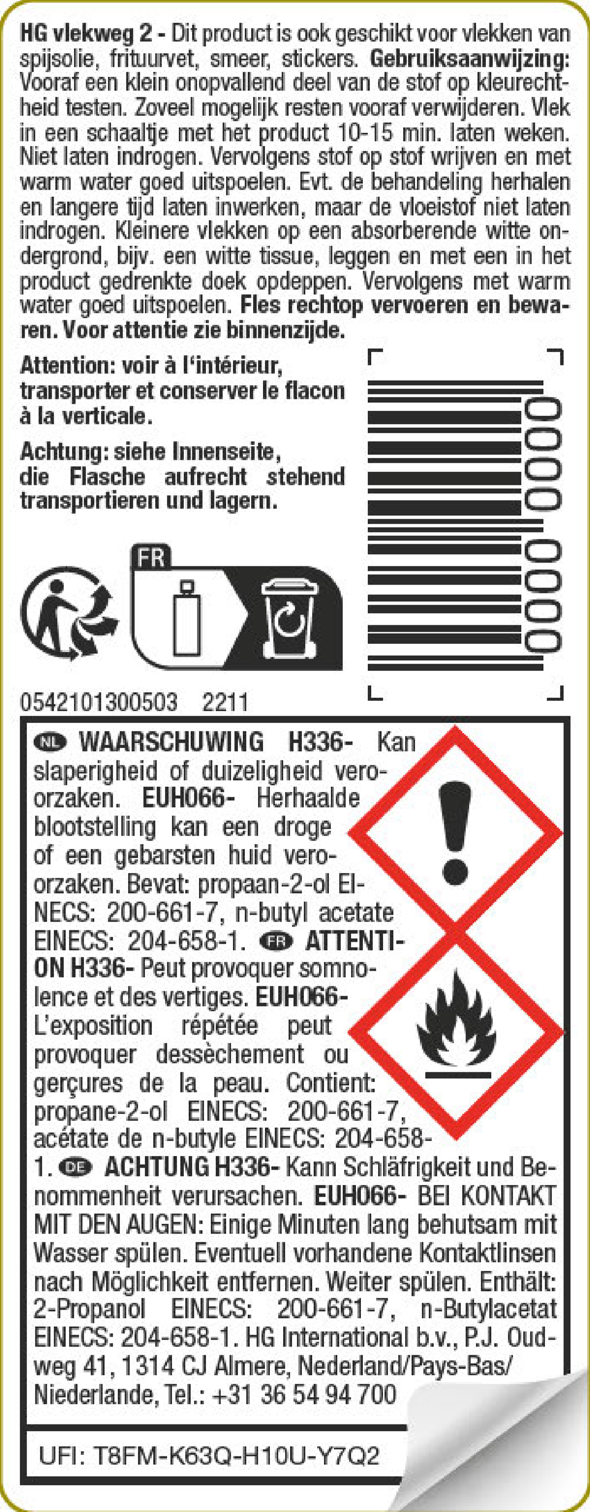 Wasruimte Vlekweg 2 afbeelding van document #1, label