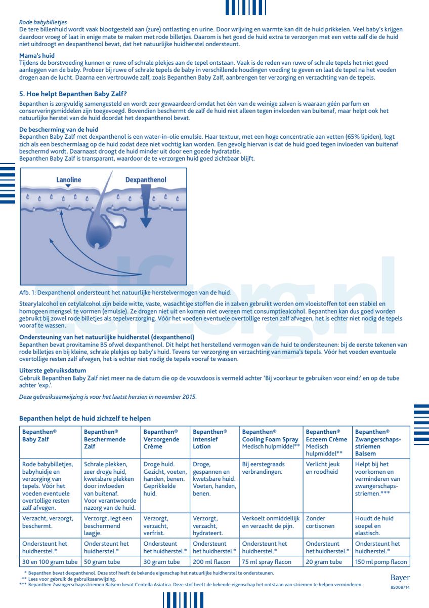 Babyzalf Pakket bij rode billen afbeelding van document #2, instructions