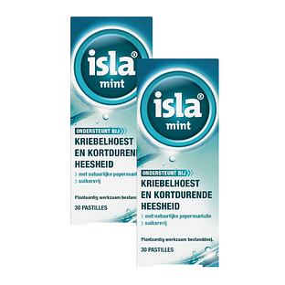 isla Mint Keelpastilles - bij kriebelhoest en kortdurende heesheid Duoverpakking 2x30ST
