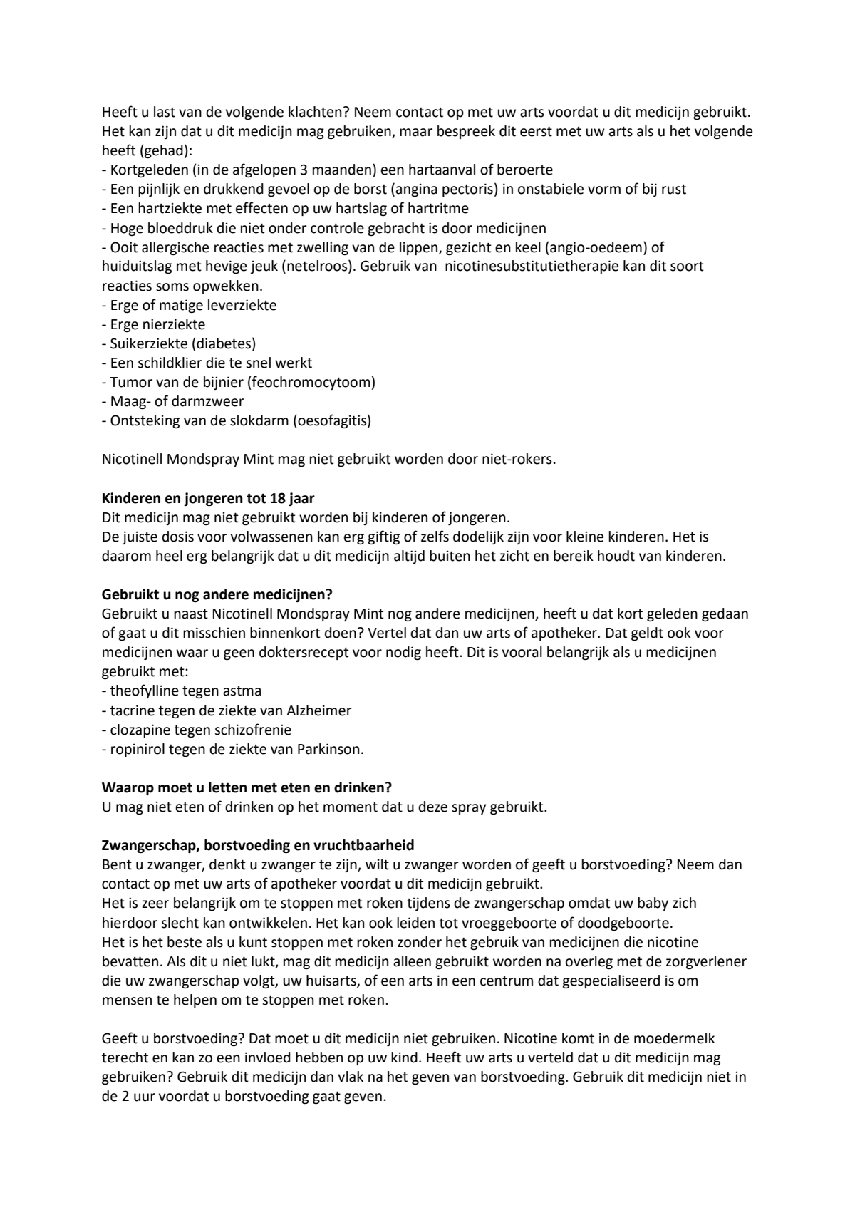 Mondspray Mint 1mg afbeelding van document #2, leaflet