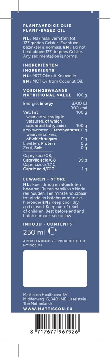 MCT Olie C8 afbeelding van document #1, label