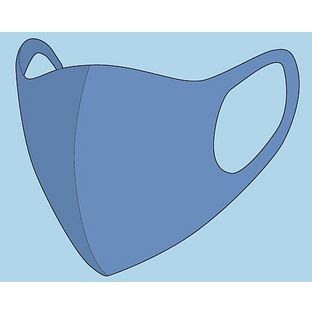 Interstat Mondkapje Blauw One Size - Uitwasbaar 1ST