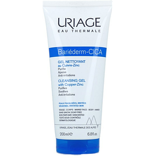 Uriage Bariederm CICA Cleansing Gel Copper-Zink 200ML Uriage Bariederm CICA Cleansing Gel Copper-Zink 200ML