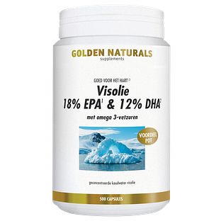 Golden Naturals Visolie 18% EPA & 12% DHA Capsules 500SG Golden Naturals Visolie 18% EPA & 12% DHA Capsules 500SG