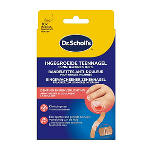 Scholl Dr.Scholl's Ingegroeide Teennagel Pijnstillende Strips 10ST