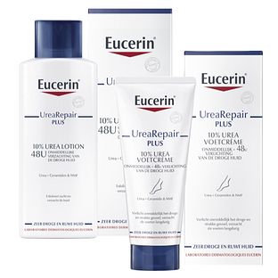 Eucerin UreaRepair PLUS 10% Urea Verzorging Set - Bodylotion en Voetcrème - 2 stuks Eucerin UreaRepair PLUS 10% Urea Verzorging Set - Bodylotion en Voetcrème - 2 stuks