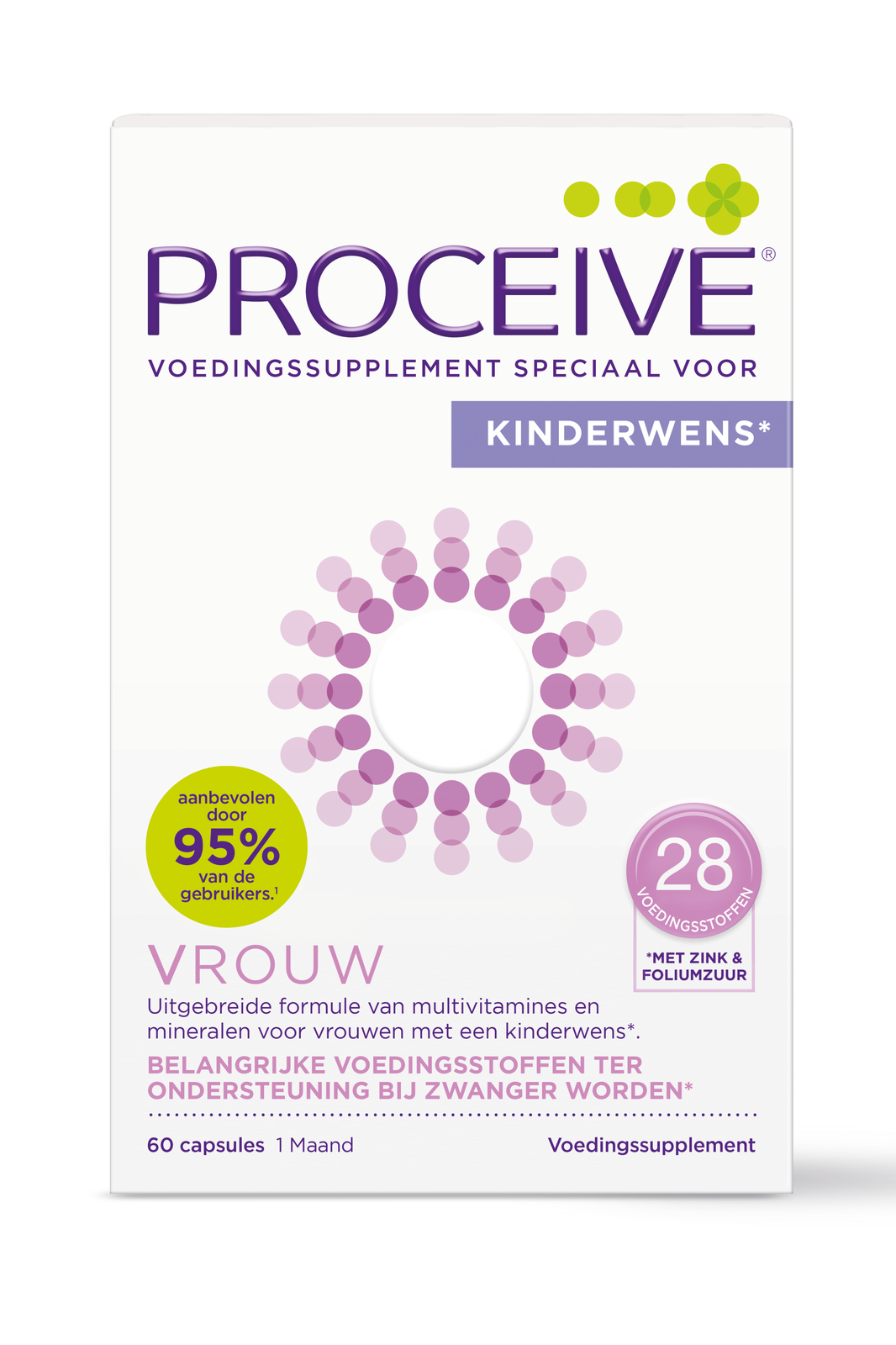 Proceive Kinderwens Vrouw Capsules 60CP