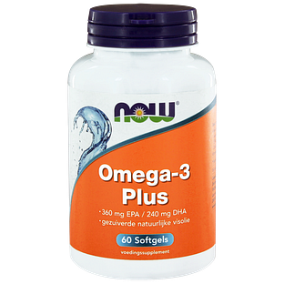 NOW Omega-3 Plus Softgels 60ST