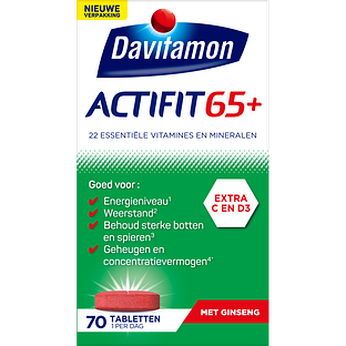 Davitamon Actifit 65 Plus Ginseng Tabletten 70TB