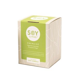 Soylites Soycandle Energise - Peppermint, Spearmint, Geranium & Ginger 70ML