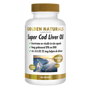 Golden Naturals Super Cod Liver Oil Capsules 180SG