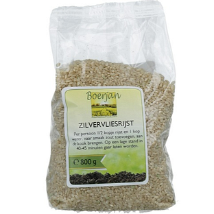 Boerjan Zilvervliesrijst 800GR