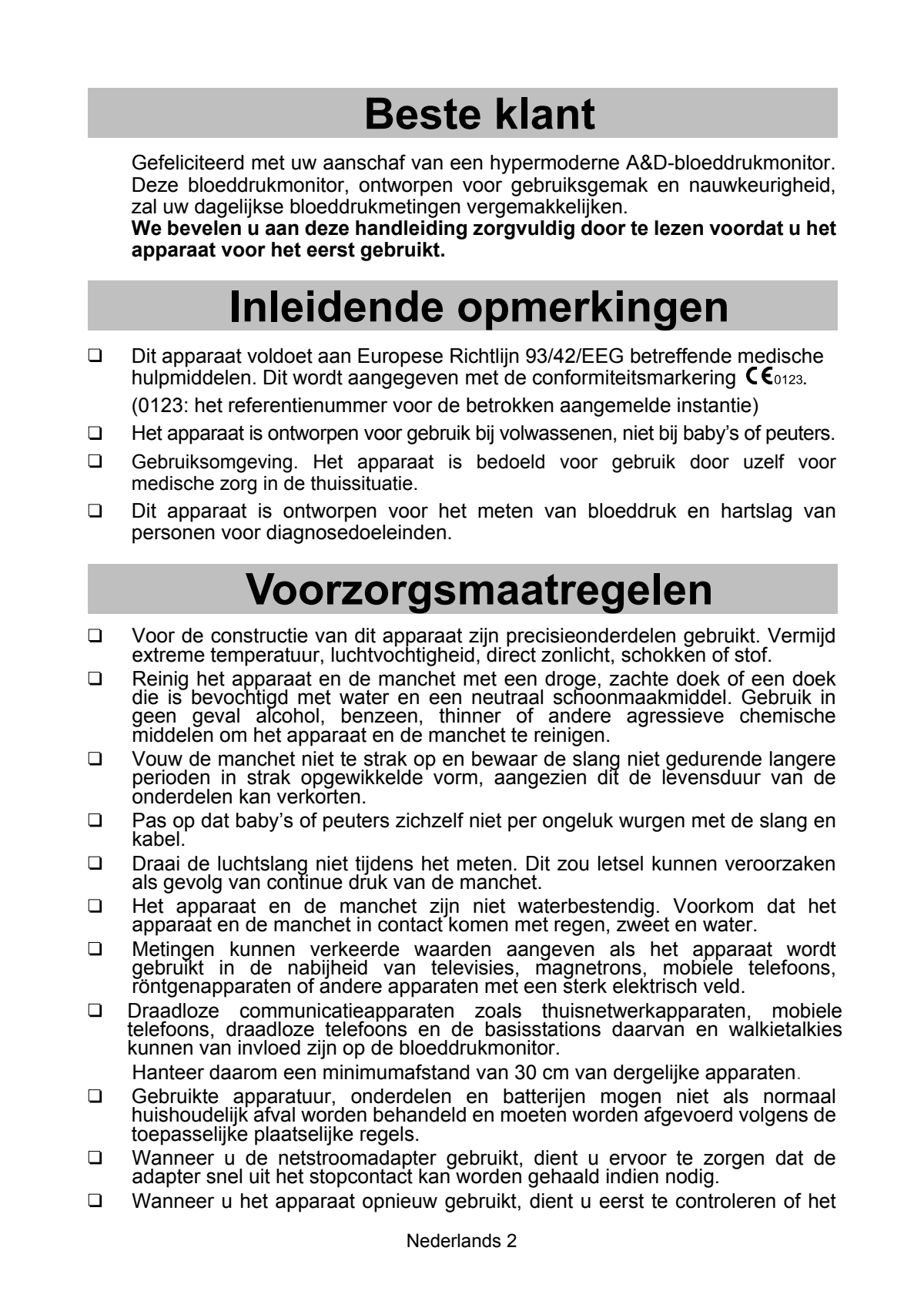 UA-1020-WAF Bovenarm Bloeddrukmeter afbeelding van document #4, instructions
