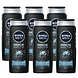 Nivea Men Rock Salts Douchegel Voordeelverpakking 6x500ML