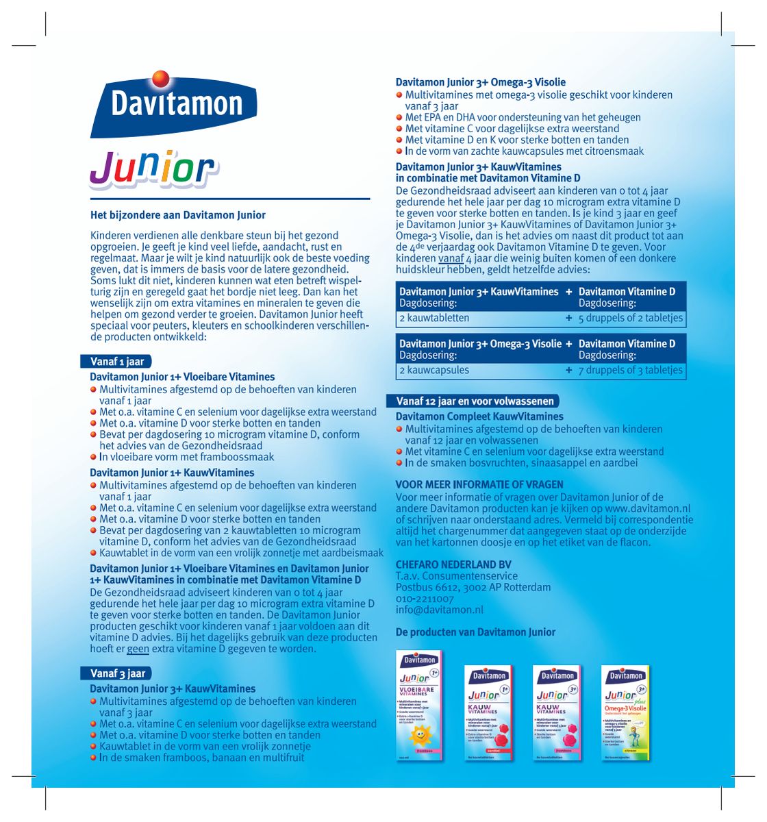 Junior 3+ Kauw Vitamines Framboos afbeelding van document #1, instructions