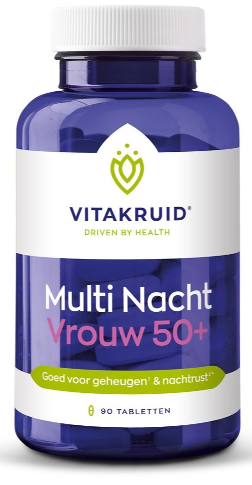 Vitakruid Multi Nacht Vrouw 50+ 100% Vegan 90TB