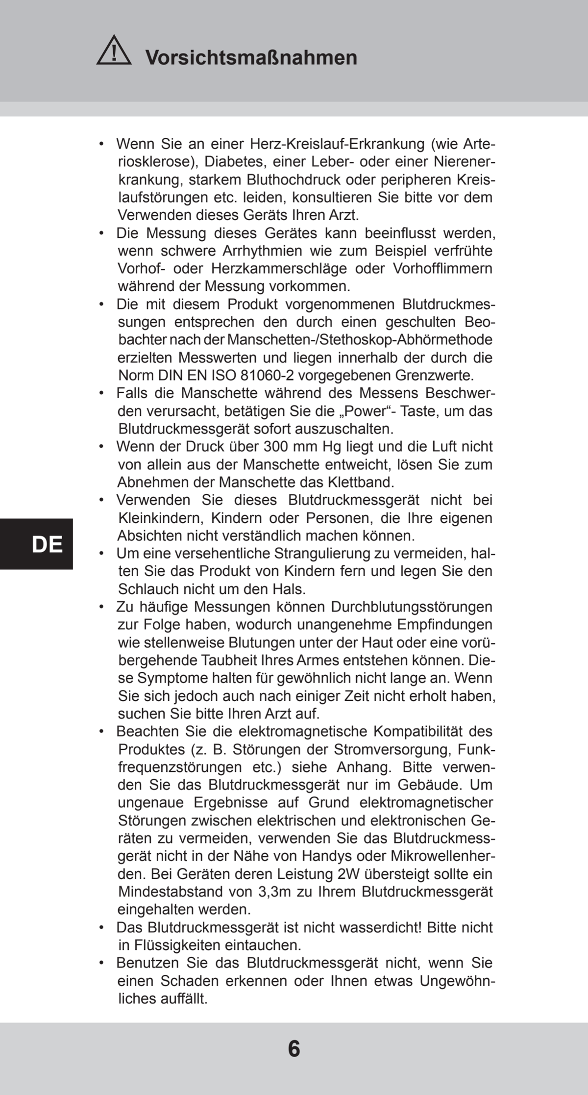 Bovenarm Bloeddrukmeter Desktop afbeelding van document #6, instructions