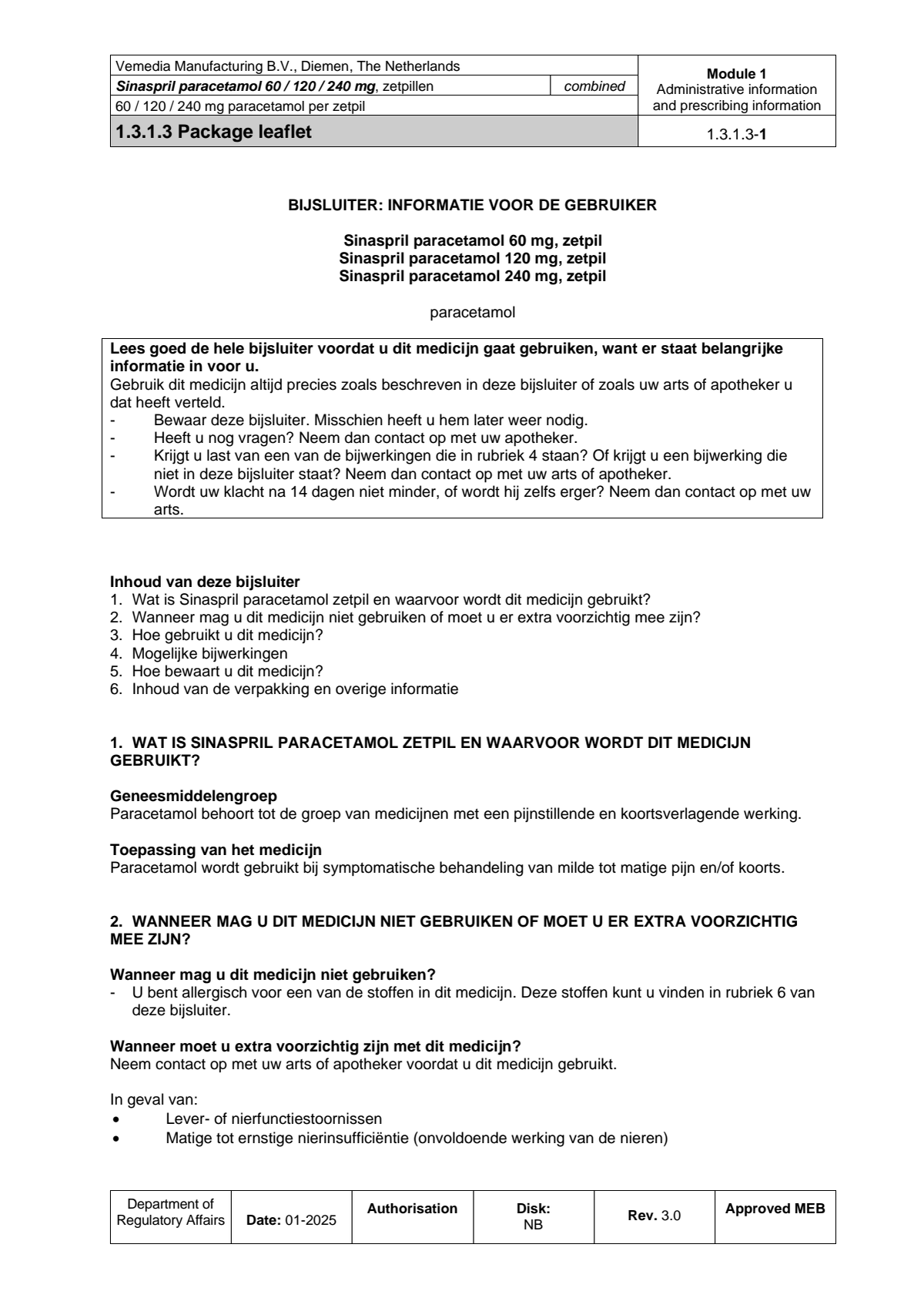 Paracetamol 120mg Zetpillen afbeelding van document #1, leaflet