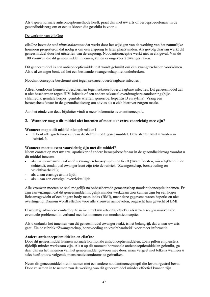 Noodanticonceptie Tablet afbeelding van document #47, leaflet