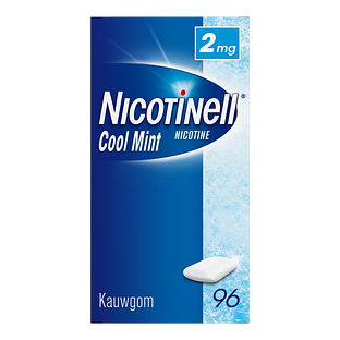 Nicotinell Kauwgom Cool Mint 2 mg Voordeelverpakking - voor stoppen met roken 96ST