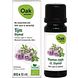 Oak Organic Tijm Thymol Olie 10ML Verpakking met flesje ernaast
