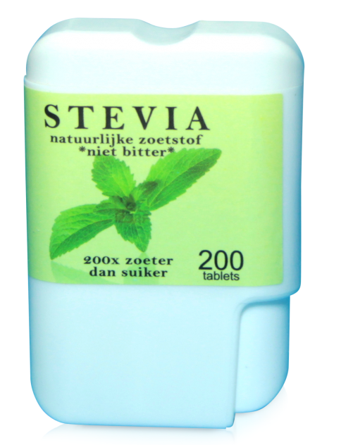 Beautylin Stevia Niet Bitter Dispenser Tabletten 200st afbeelding