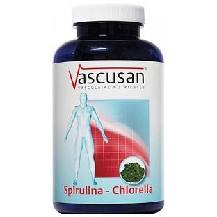 Vascusan Spirulina Chlorella Tabletten 500TB Vascusan Spirulina Chlorella Tabletten 500TB