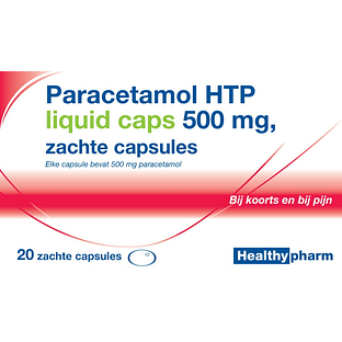 Healthypharm Paracetamol 500mg Liquid Capsules 20ST Healthypharm Paracetamol 500mg Liquid Capsules 20ST