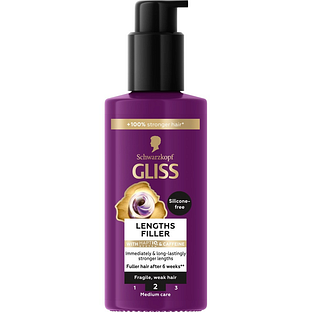 Schwarzkopf Gliss Lenghts Filler Silicon Free with Cafeïne 100ML