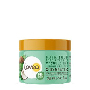 Lovea 3-in-1 Haarmasker - Kokos & Groene Thee 390ML