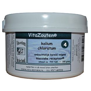 Vita Reform Van der Snoek Vita Reform Vitazouten Nr. 4 Kalium Chloratum Muriaticum 720TB