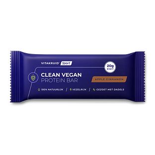 Vitakruid Clean Vegan Protein Bar Apple Cinnamon 80GR Vitakruid Clean Vegan Protein Bar Apple Cinnamon 80GR
