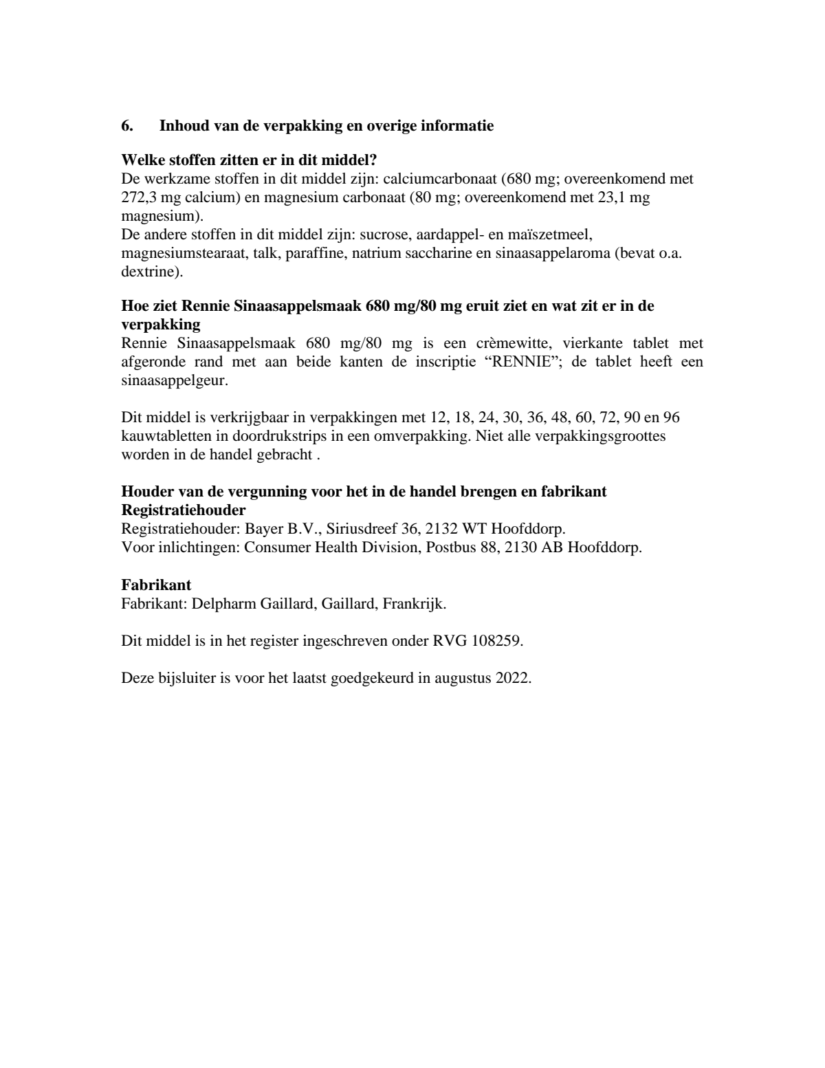 Sinaasappel kauwtabletten bij brandend maagzuur afbeelding van document #5, leaflet