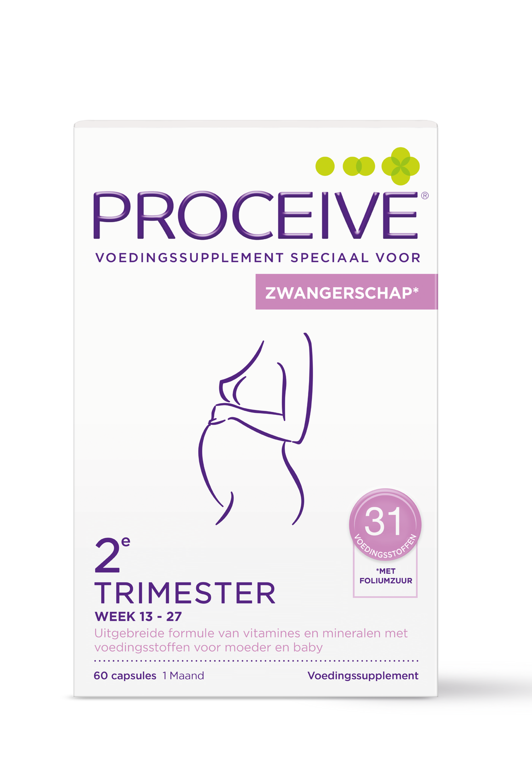 Proceive Zwangerschap Trimester 2 Capsules 60CP