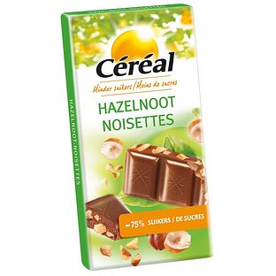 Cereal Chocolade Tablet Hazelnoot 80GR