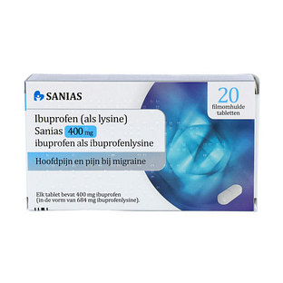 Sanias Ibuprofen (als Lysine) Sanias 400mg Tabletten 20TB