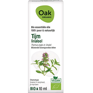 Oak Organic Tijm Linalool Olie 10ML Oak Organic Tijm Linalool Olie 10ML