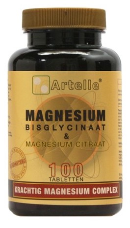 Artelle Magnesium Bisglycinaat & Citraat Tabletten