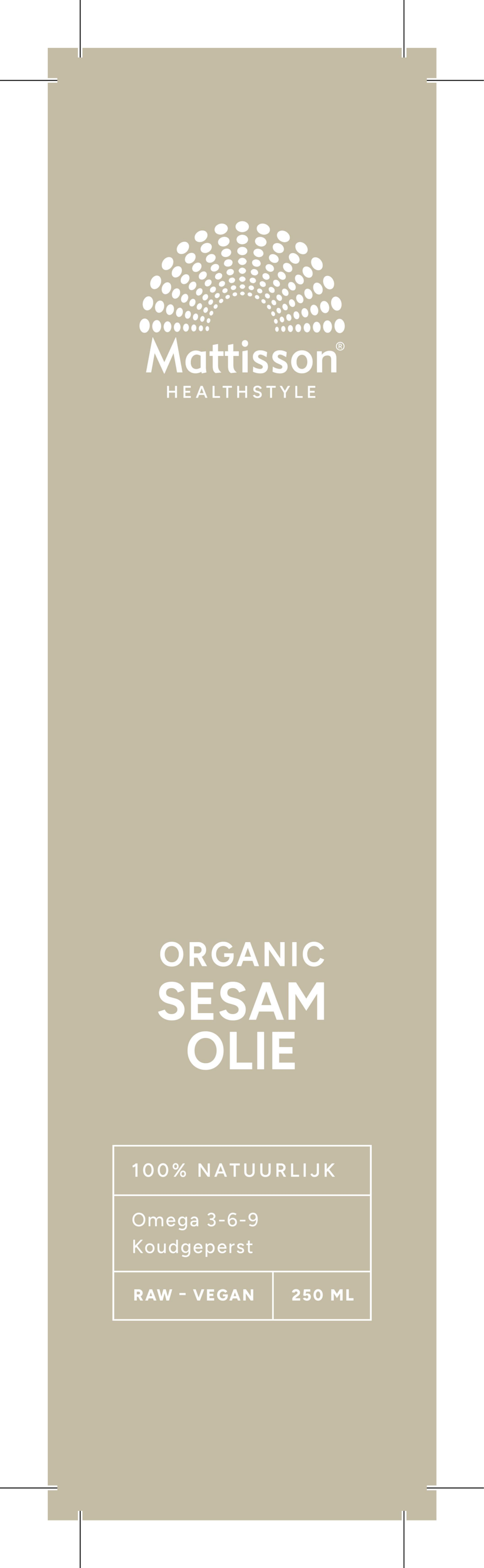 Biologische Sesam Olie afbeelding van document #1, label