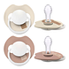Difrax LOVI Fopspeen Dynamisch 6-18 m Prime Glow Ivory Blush 2ST fopspeen van diverse kanten Difrax LOVI Fopspeen Dynamisch 6-18 m Prime Glow Ivory Blush 2ST fopspeen van diverse kanten