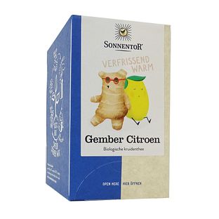 Sonnentor Gember Citroen Kruidentheezakjes 18ST