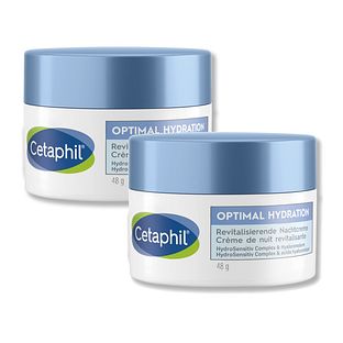 Cetaphil Optimal Hydration Revitaliserende Nachtcrème﻿ Duoverpakking 2x48GR