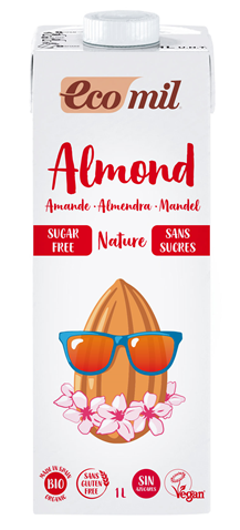 EcoMil Amandeldrank Naturel Bio 1000ml afbeelding