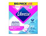 Libresse Dailies V-Protection Regular Inlegkruisjes 58ST